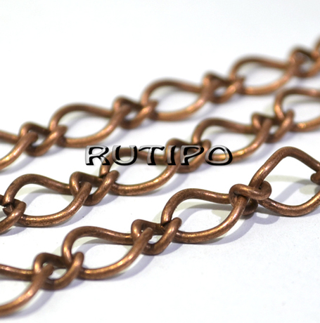 Ланцюг Antique copper (р/л 10*7 і 6*4мм), 10м