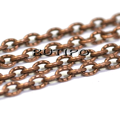 Цепь Antique copper (р/з 3*2мм), м