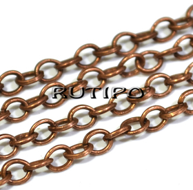 Ланцюг Antique copper (р/л 4*4мм), м