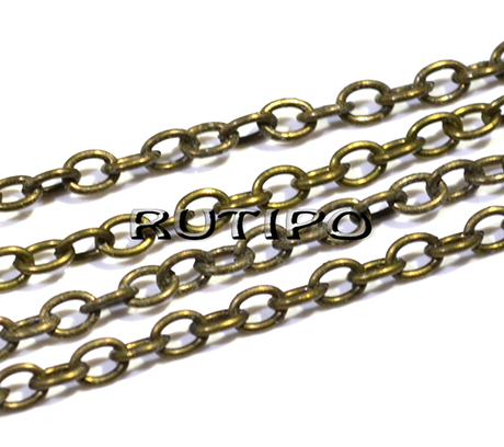 Цепь Antique Bronze (р/з 3.9*2.8мм), м