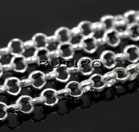 Ланцюг Silver, (р/л 4*4мм), 1м