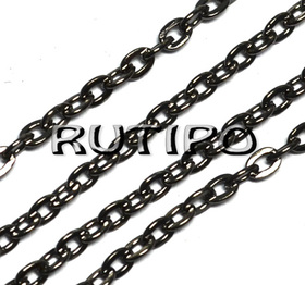 Ланцюг Gunmetal, (р/л 3*2мм), 1м