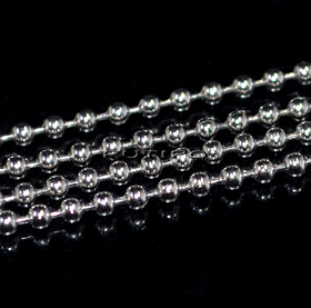 Шариковая цепочка мед.сталь (р\з 2.4мм), 1м