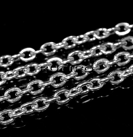 Цепь мед.сталь (р\з 6*5мм), 1м