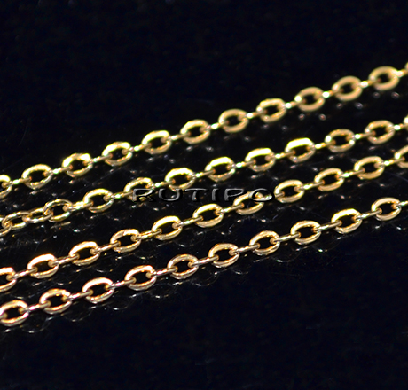 Цепь мед.сталь Golden(IP) (р/з 2.5*2мм), 1м