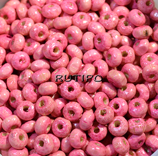 Бусины деревянные Pink 5-6мм, 1г (ок. 30шт)