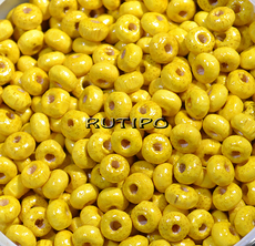 Бусины деревянные Yellow 5-6мм, 1г (ок. 30шт)