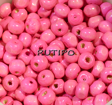 Бусина деревянная Pink 6-7мм, шт