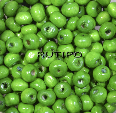 400шт, Намистини дерев'яні Green 6-7мм