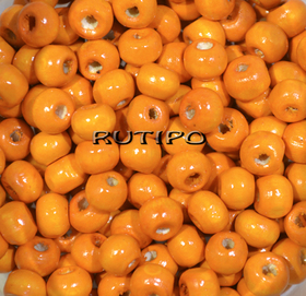 Бусина деревянная DarkOrange 6-7мм, шт 