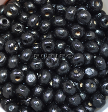 400шт, Бусины деревянные Black 6-7мм