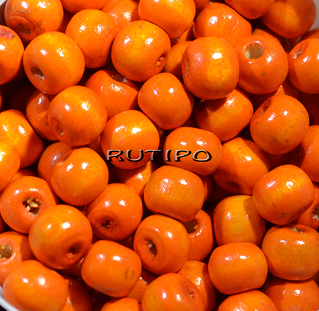 Бусина деревянная DarkOrange 8мм, шт