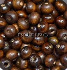 Бусина деревянная CoconutBrown, 8-9мм, шт