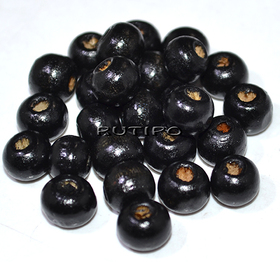 Бусина деревянная Black 8мм, шт