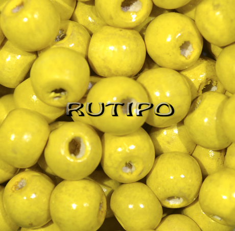 Бусина деревянная Yellow 10-11мм, шт 