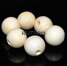 Бусина деревянная Antique White 17-18мм, шт