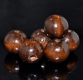 Бусина деревянная CoconutBrown 19*18мм, шт