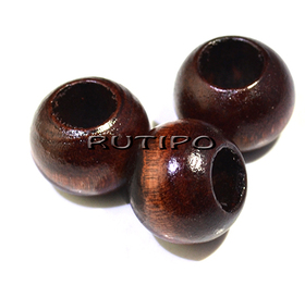Бусина деревянная CoconutBrown 20*16мм, шт