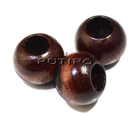 Бусина деревянная CoconutBrown 20*16мм, шт