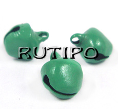 Bells green, 8 * 10mm, pcs
