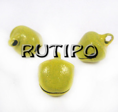 Bells light green, 8*10mm, pcs
