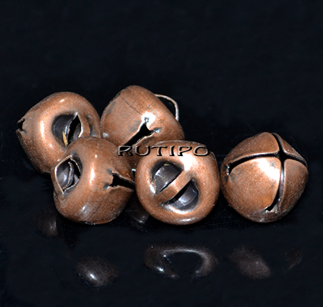 Бубенцы Antique copper, 10*10мм, шт