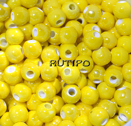 Намистина Pearlized Yellow 7мм, шт