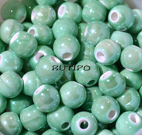 Бусина Pearlized Aquamarine 8мм, шт