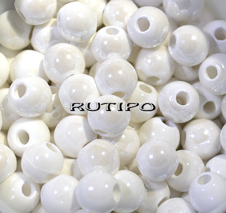 Бусина Pearlized White 8мм, шт