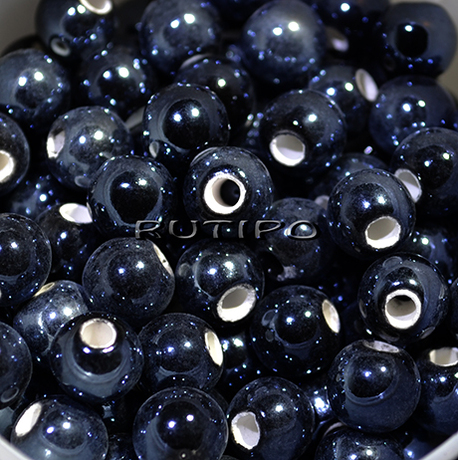 Бусина Pearlized Black 8-9мм, шт