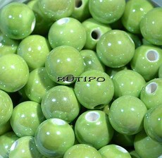 Бусина Pearlized YellowGreen 10мм, шт