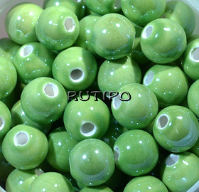 Бусина Pearlized SeaGreen 10мм, шт
