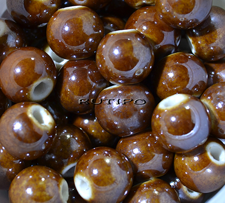 Бусина Pearlized Camel 12мм, шт