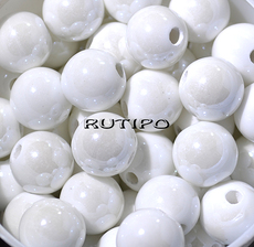 Намистина Pearlized White 12мм, шт