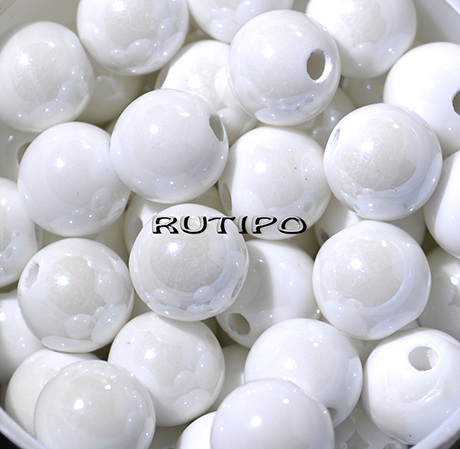 Намистина Pearlized White 12мм, шт