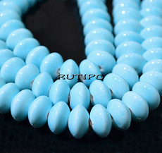 Бусины Light SkyBlue, 12*7мм, низка 31см (ок. 45шт)