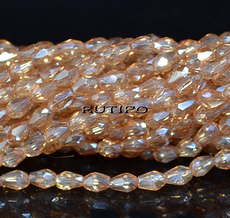 Drop beads PL Goldenrod 5*3.5mm, 100pcs/strand