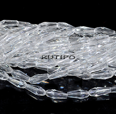 Clear drop beads 10*4mm,  about 70pcs/Strand