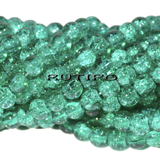 Бусина Crackle MediumSeaGreen 6мм, шт