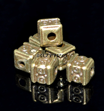 Бусина Куб Antique Bronze 5мм, шт