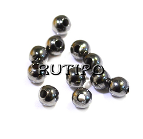 200шт, Бусины Gunmetal 3мм