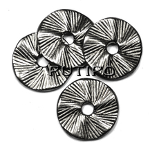 Disc bead, Gunmetal, 13*1mm, pcs