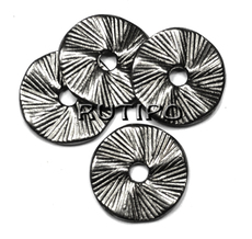 100шт, Бусины-диски Gunmetal, 13*1мм