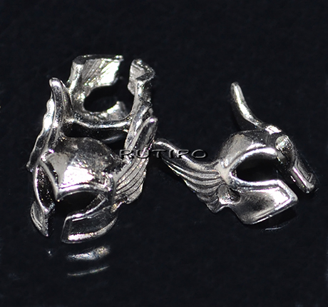 Бусина "Шлем" Gunmetal 15*12*12мм, шт