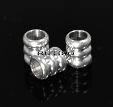 Bead Stainless Steel 6*5mm, pcs