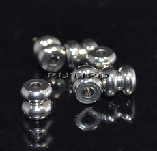 Bead Column Stainless Steel 6*6mm, pcs