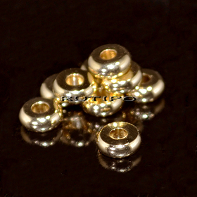 Намистина мед.сталь 18k Gold Plated 5*2мм, шт