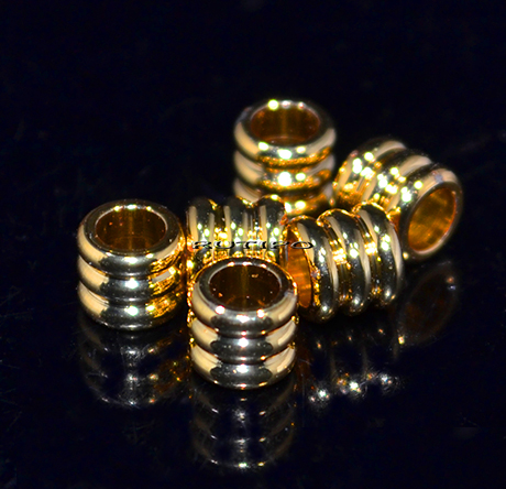 Бусина мед.сталь Golden 5*5мм, шт