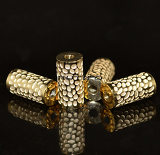 Stainless Steel bead 14K Gold 12*6mm, piece