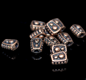 Бусина Antique copper, 6*5мм, шт